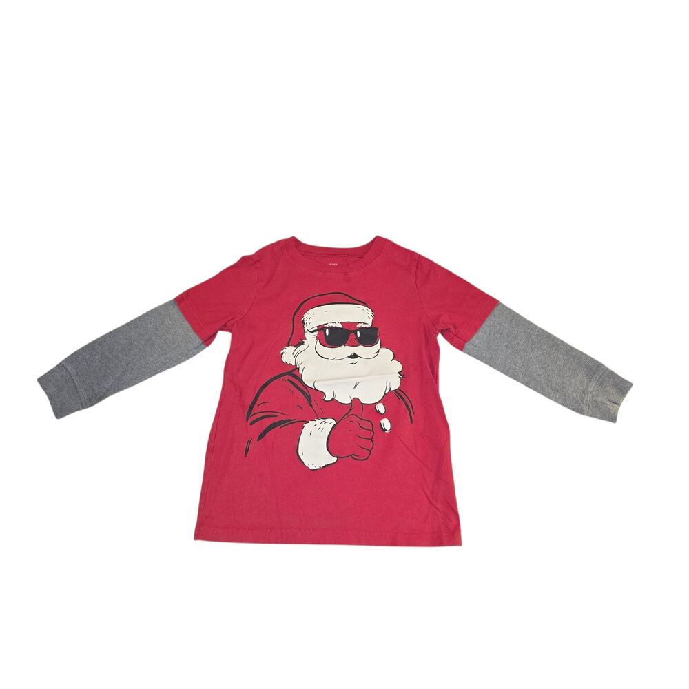 Carter's Kid Long Sleeve Santa Shirt 7